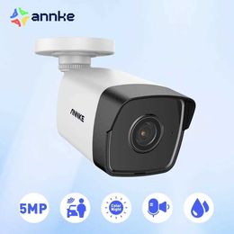IP-camera's Annke 5MP POE IP Security Bullet Camera 4mm Lens Super HD Camera Human Vehicle Detectie Ingebouwde microfoonbewaking 24413