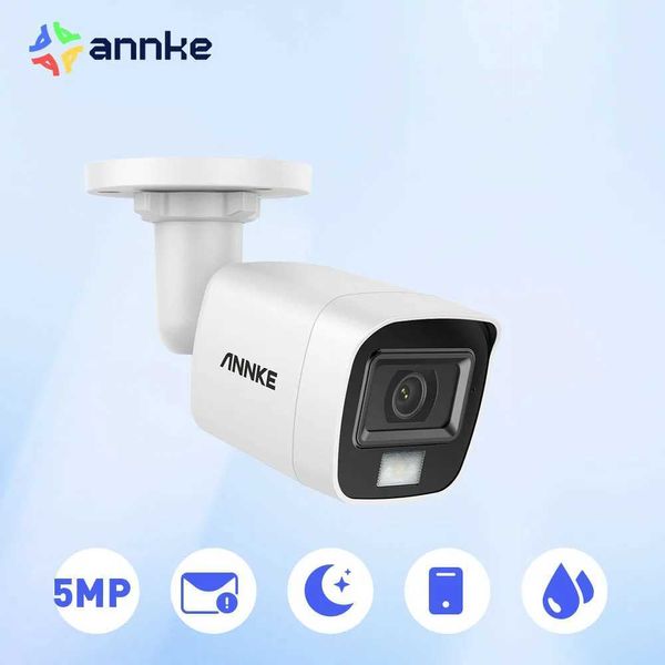 Cameras IP Annke 5MP Smart Light Video Subs Surveillance Caméras 5MP Bullet Caméras Audio Enregistrement des caméras de sécurité à l'épreuve des intempéries 240413