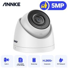 IP-camera's ANNKE Ultra HD 5MP POE-camera Detectie van menselijke voertuigen Buitenbeveiliging Netwerk EXIR Nachtzicht E-mailwaarschuwing PoE 4MM 230922