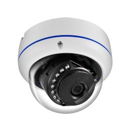 IP Cameras Azishn 2,8 mm grand angle Poe Vandalproof H.265 5MP 4MP 3MP 2MP Audio IP Camera Domproof P2P 15ir pour CCTV Kit de surveillance 24413