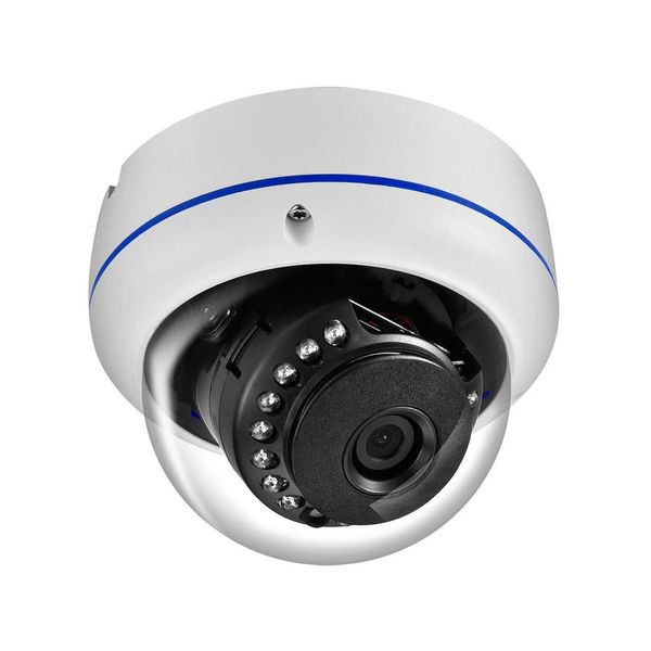 IP Cameras Azishn 2,8 mm grand angle Poe Vandalproof H.265 5MP 4MP 3MP 2MP Audio IP Camera Domproof P2P 15ir pour CCTV Kit de surveillance 24413