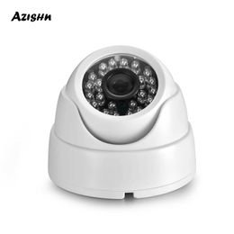 IP -camera's Azishn AHD Beveiligingscamera 5MP 1080P 720P Indoor Ir Cut Filter 24leds Night Vision CCTV H.265+ Video Surveillance 24413