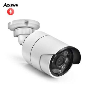 Caméras IP Azishn H.265x Sécurité audio Caméra IP 5MP 1 / 2.7SC5239 POE / DC 6LEDS SAPPRIMANCE DE CCTV EMPRÉPERS