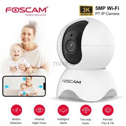 IP -camera's Foscam 5MP WiFi -camerapan en tilt bidirectionele audio Babymonitor indoor camera AI Detectie Home Video Surveillance Camera D240510