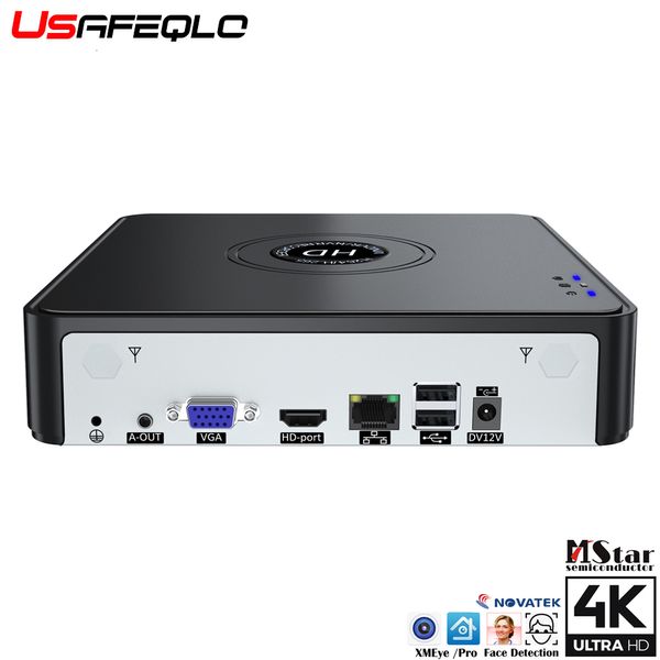 Cámaras IP H 265 Max 4K Salida CCTV NVR 10CH 16CH 4K 9CH 32CH Grabadora de video de seguridad Detección de movimiento P2P Detección de rostros 230712