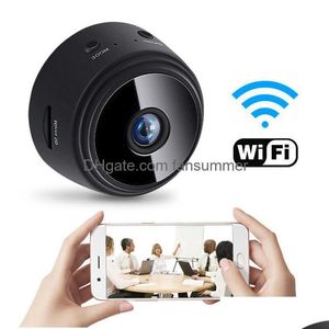 Caméras IP HD 1080P Mini portable Wifi A9 Caméra de sécurité Enregistreur vidéo Famille Mat Vision nocturne DV Voiture DVR Cam Sq8 Sq11 Drop Delive Deliv