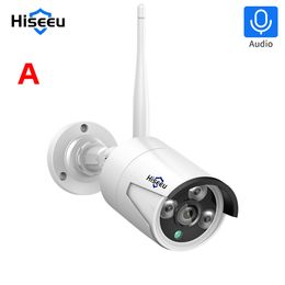 IP Camera's Hiseeu 1536P Draadloze Camera 3 6mm Lens Waterdichte Beveiliging WiFi voor CCTV Systeem Kits Pro APP View 230712