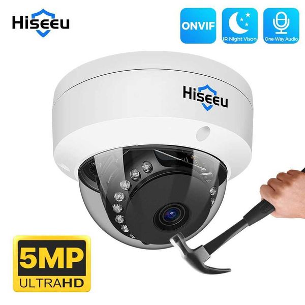 Caméras IP HiEEU 4K 5MP 8MP DOME POE CAME IP CAMERIE DÉTENTION DU FACE ARRIÈRE FACTURE CCTV SYSTÈME DE LA SÉCURITÉ DE SÉCURITÉ VIDÉO 240413