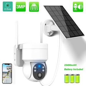IP CAMERA HONTUSEC 3MP HD SOLAR PTZ WIFI CAME CAME COLORFUL VISION NOTY