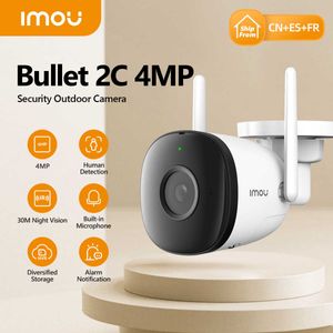 IP Cameras IMOU Outdoor Bullet 2C 4MP Wifi Camera Weatherproof AI Human Detection Outdoor Surveillance ip Camera T221205