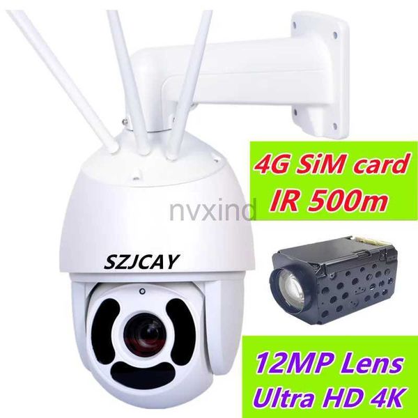 Cameras IP Infrarouge 500m Wiless WiFi 12MP 4K 990X Zoom PTZ Caméra IP 4G Carte SIM SIM OUTDOOR DOME PTZ PTZ 8MP POE CCTV CAME DE SURVEILLANCE D240510