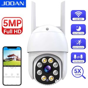 IP -camera's Jooan 5MP 3MP PTZ WiFi Camera Outdoor IP Camera Color Night Auto Tracking Surveillance Cameras Street Security CCTV Camera 24413