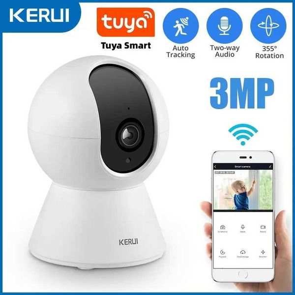 IP CAMERA KERUI 3MP Tuya Smart Mini WiFi Camera IP CAME INDOOR SÉCURITÉ ORLESSE SECTION