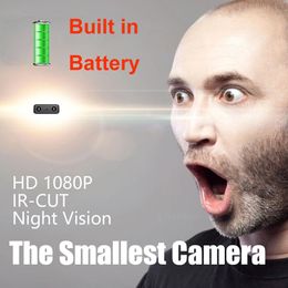 Caméras IP Mini caméra XD IR-CUT Plus petit caméscope de sécurité domestique Full HD 1080P Vision nocturne infrarouge Micro cam DV DVR Détection de mouvement 230518
