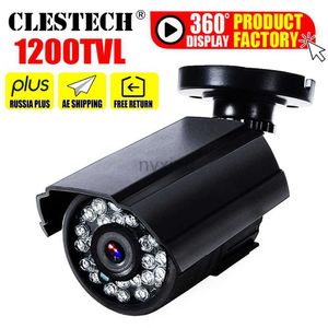 IP CAMERA MINI CAMERIE CCTV haute définition True 1200TVL CVBS INDOOR / EXTRÉPER INFRAPIER INFRARE VISION NOBILIE Couleur analogique Monitoire de sécurité D240510