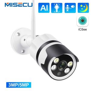 IP -camera's Misecu HD 5MP 3MP Wireless IP Camera Outdoor Security AI Human Detection Smart Home CCTV WiFi Video Surveillance Camera 240413
