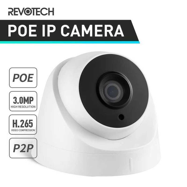 IP CAMERA POE H.265 3MP 1296P / 1080P IP CAME VISION NIMBRE VISION SÉCURITÉ DOME INDOOR DOME P2P IP CCTV VIDEOY SYSTÈME HD CAM SYSTÈME 240413