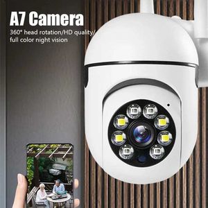 IP -camera's PTZ 2.4G WiFi IP Camera Audio CCTV Surveillance Cam Outdoor 4x Digitale Zoom Night Vision Wireless Waterproof Beveiligingsbescherming 240413