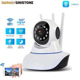 Cámaras IP Saikiot V380 Baby Monitor inalámbrico Cámara interior Wifi Camera de red inteligente Seguimiento automático CCTV Seguridad del hogar V380 Baby Monitor CameraC240412