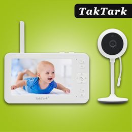 IP -camera's Taktark 5,0 inch 1080p draadloze video Baby Monitor Nanny Sitter Security Camera IR LED Night Vision Intercom 221117