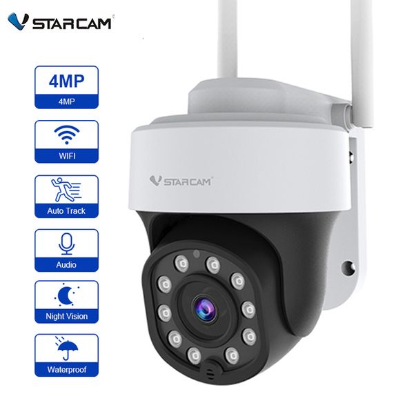 Caméras IP Vstarcam 4MP HD PTZ Caméra dôme extérieure AI Suivi humanoïde Wifi Sécurité 2 voies Audio IR Couleur Surveillance nocturne CCTV Cam 230922