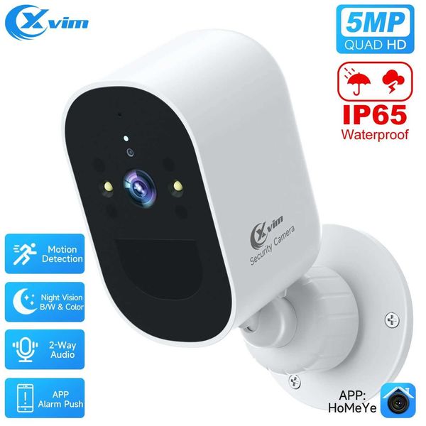 Caméras IP XVIM 4MP CAME DE SÉCURITÉ IR Vision nocturne Détection de mouvement humain Alarme de sécurité Home Protection de la sécurité