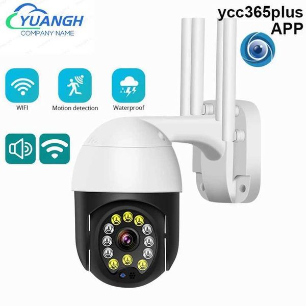 Caméras IP YCC365 plus 1080p Sécurité extérieure sans fil Caméra IP deux façons de surveillance de la vidéo de la maison intelligente et à la maison de surveillance Smart Aide 240413