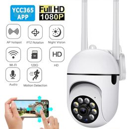 Caméras IP YCC365 Plus Caméra Wifi Extérieure 4X Zoom numérique Smart AI Humain Détecter sans fil Surveillance de sécurité de nuit CCTV avec 230922