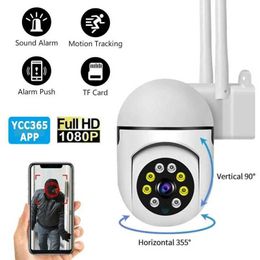 IP -camera's YCC365 plus IP WiFi Camera Surveillance HD 1080P Cloud Wireless Automatic Tracking Infrared Surveillance Camera Security Monitor 240413