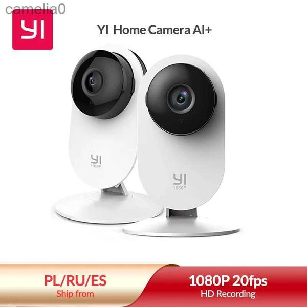 Cámaras IP Yi 2/4 Pack Smart Home Camera 1080p Full HD Interior Baby Monitor Pet Inteligencia Artificial Security Cámara de seguridad IP DetectionC240412