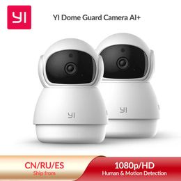 Cámaras IP YI 2pcs Kit de cámaras de guardia 1080P Seguridad para el hogar Cámara IP para interiores FHD basada en IA con detección humana Audio de 2 vías Cámara para mascotas Visión nocturna T221205