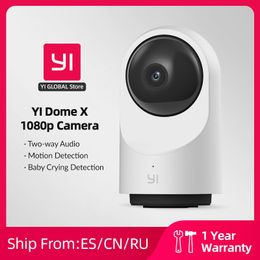 IP-camera's YI Dome Camera X 1080P HD IP-beveiliging Binnencamera met Wi-Fi Time-lapse Menselijk huisdier AI Voice Assistant Compatibiliteit 230922