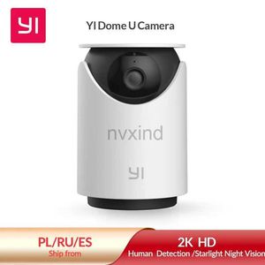 IP CAMERAS YI DOME U SAFE SAFE INDOOR CAMERA PAN et TILT IP 1080P avec compatibilité Wi Fi pour la surveillance vidéo AI et assistant vocal pour les humains et les animaux D240510