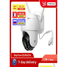 Caméras IP Yi Ptz Wifi caméra extérieure 1080P Zoom numérique Ai suivi humain sans fil Ip couleur Vision nocturne sécurité caméra de vidéosurveillance6088646 Otwbs