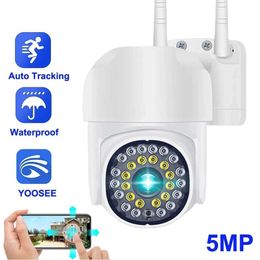 Caméras IP Yoosee HD Caméra IP 3MP 5MP WiFi PTZ Couleur de caméra Vision nocturne Tracking Auto Two Two Way Audio Outdoor Security Surveillance Camera 24413