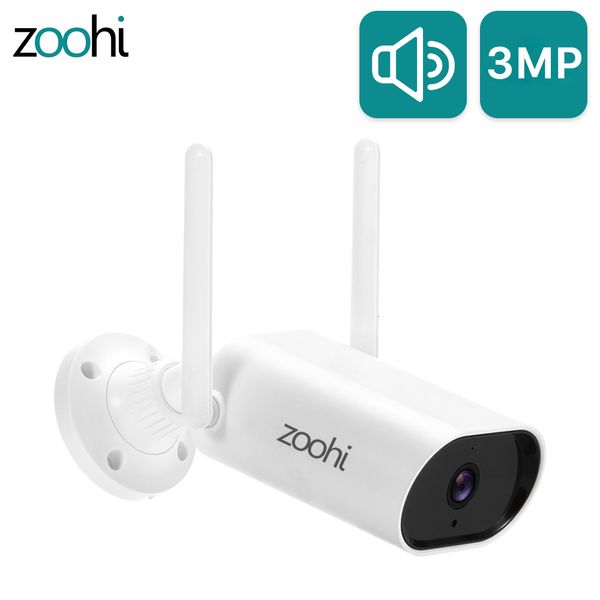 Cámaras IP Zoohi 3MP Cámara al aire libre Wifi Video Vigilancia Protección de seguridad inalámbrica CCTV Kit Visión nocturna HD Audio bidireccional 221117