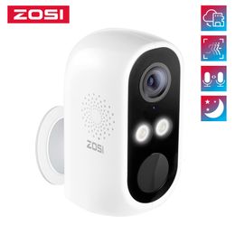 IP-camera's ZOSI C1 Draad Gratis batterijbeveiligingscamera 1080p Full HD IP65 Outdoor Pir 2-weg Audio Cloud Storagesd Slot voor Home Surveillance 221117