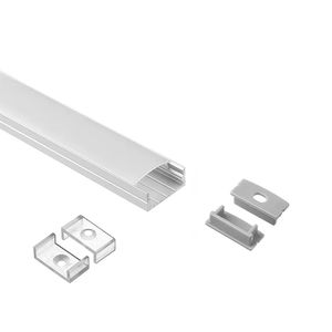 Boîtier de barre lumineuse IP20, couvercle en plastique opale givré avec profil en aluminium double couche pour bande LED