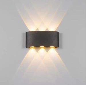 IP65 LED Applique Murale En Aluminium RVB Lampes Extérieures Étanche Clôture De Jardin Intérieur Mode Murs Lampe Pour Chambre Chevet Salon Escaliers