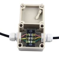 Boîte de jonction de projet de jonction de boîtier électrique IP65 avec connecteurs de glande 86 * 84 * 60mm
