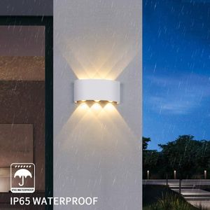 IP67 Outdoor LED Wall Lamp, Waterproof Up and Down Luminous Lighting for Garden, Bedroom, Living Room, AC85-265V