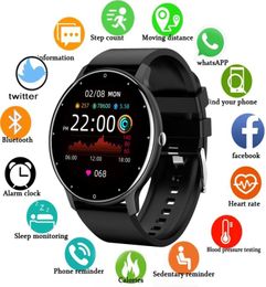 IP67 Waterdichte Bluetooth Voor Android IOS Smartwatch Mannen Slimme Horloge Mannen Vrouwen Full Touch Screen Sport Fitness Horloge Man1274926