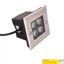 IP68 4W LED lumière souterraine sol jardin chemin lampadaire extérieur souterrain enterré lampe de paysage lumière de paysage