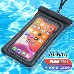 IP68 Universele waterdichte telefoonhoes Water Proil Bag Swim Cover voor iPhone 14 13 12 11 Pro Max X XS Samsung S22 Ultra Xiaomi Huawei