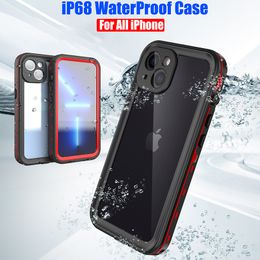 IP68 Waterdicht Voor Iphone 15 14 13 12 11 Pro Max Xs Max Xr Se 678 Case RedPepper Clear cover Duiken Onderwater Zwemmen Buitensporten