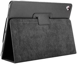 iPad Air 2 Case 9.7-inch iPad Cover, Bifold-serie Litchi Stria Slanke Dunne Magnetische PU lederen Smart Cover [Flip Stand, Slaap Functie] Universeel