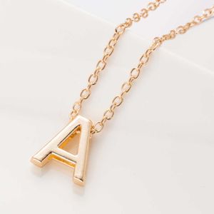 nieuwe mode Dames Metalen hanger Legering DIY Brief Naam Initial Link Chain Charm Hanger Ketting N125