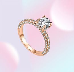 Iparam Fashion Charm Shiny AAA Zircon Silver Color Ring Luxe Nieuw ontwerp Women039S Betrokkenheidsfeestje Juweliergeschenken Q07082640823