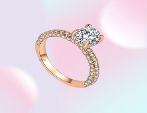Iparam Fashion Charm Shiny Aaa Zircon Silver Color Ring Luxury New Design Women039s Party de fiançailles Bijoux Cadeaux Q07088736134