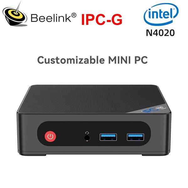 IPC-G Mini PC personalizable sin ventilador Intel Celeron N4020 hasta 2,8 GHz DDR4 SSD 2 * Gigabit LAN Wifi5 BT5.1 1 * HD 1 * DP 3 * USB3.0